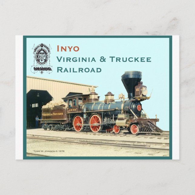 Carte Postale Moteur V&T Railroad Inyo (Devant)