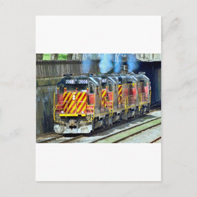 Carte Postale Moteurs de train (Devant)
