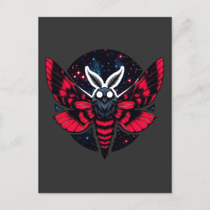 Carte Postale Moth cosmique - Art Folklore Mothman
