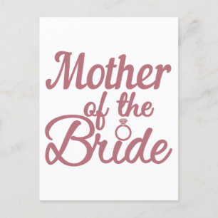 Carte Postale Mother Of The Bride Wedding Family Matching