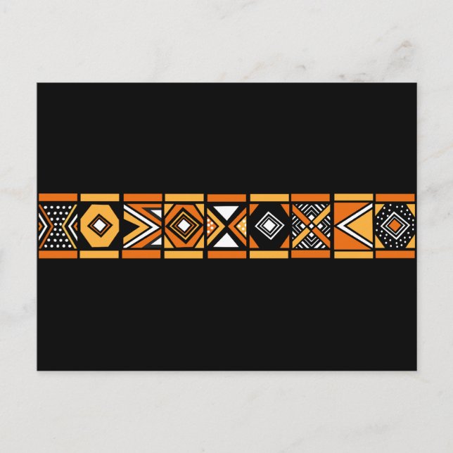 Carte Postale Motif africain (Devant)