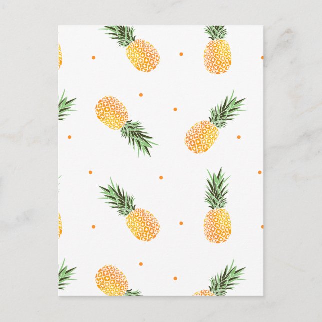 Carte Postale Motif ananas (Devant)
