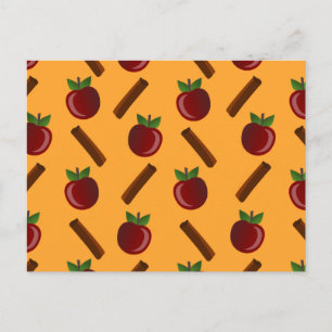 Carte Postale Motif Apple Cinnamon