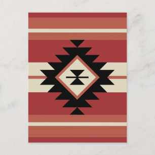 Carte Postale Motif Aztec