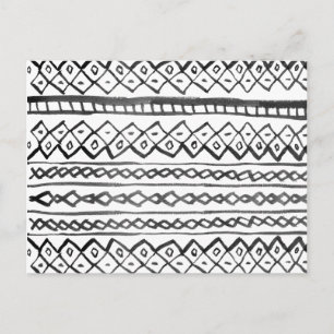 Carte Postale Motif aztèque moderne