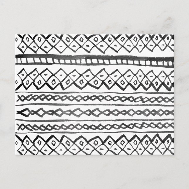 Carte Postale Motif aztèque moderne (Devant)