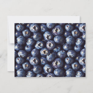 Carte Postale Motif Blueberry