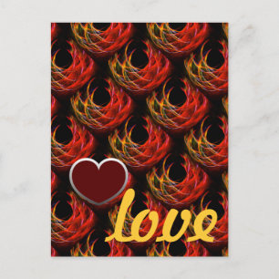 Carte Postale Motif d'art abstrait élégant boho moderne mignon #