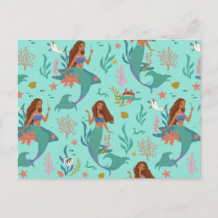 Carte Postale Motif d'aventure sous-marine Ariel