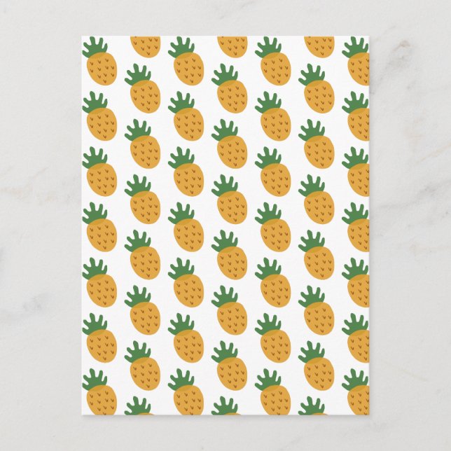 Carte Postale Motif de ananas mignon | Fertilité moderne FIV (Devant)