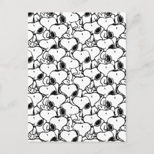 Carte Postale Motif de bandes dessinées classiques de Snoopy