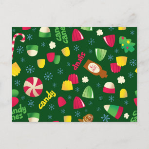 Carte Postale Motif de bonbons du film Elf