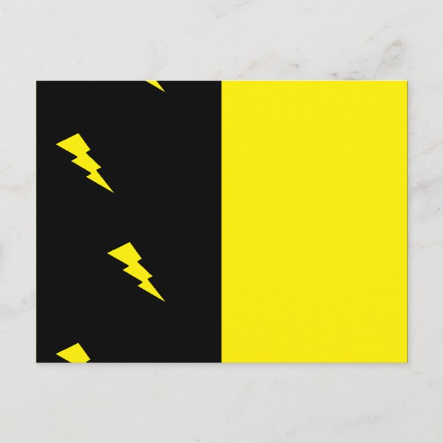 Carte Postale Motif de boulons de foudre (Devant)
