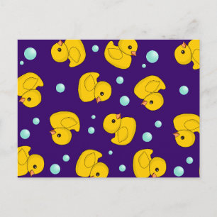 Carte Postale Motif de canard en caoutchouc