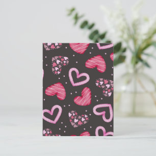 Carte Postale Motif de coeur 34