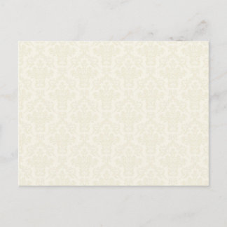 Carte Postale Motif de Damas de crème