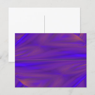 Carte Postale Motif de design abstrait bleu orange et violet