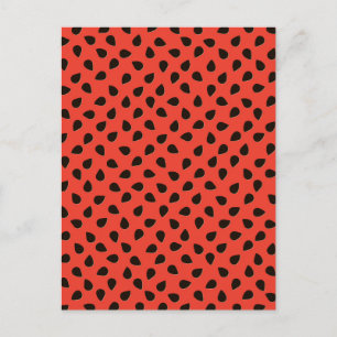 Carte Postale Motif de graines de pastèque