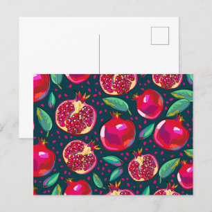 Carte Postale motif de grenade