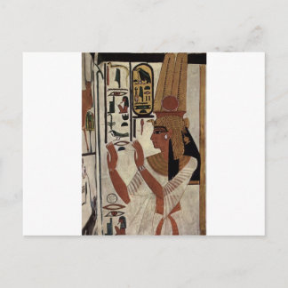 Carte Postale Motif de la déesse égyptienne hiéroglyphes
