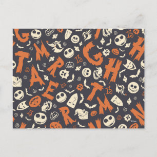 Carte Postale Motif de lancer de personnage cauchemardesque