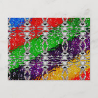 Motif de lapin coloré sauvage