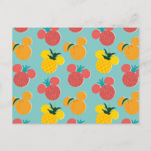 Carte Postale Motif de l'icône Mickey Mouse Fruit