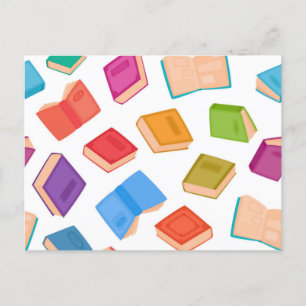 Carte Postale Motif de livre