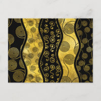 Motif de luxe noir et or africain