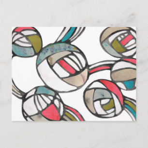 Carte Postale Motif de mode vintage