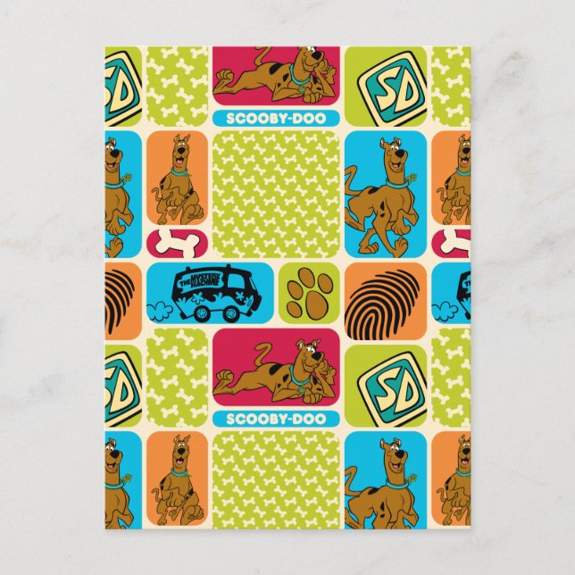 Carte Postale Motif de mystère Scooby-Doo (Devant)
