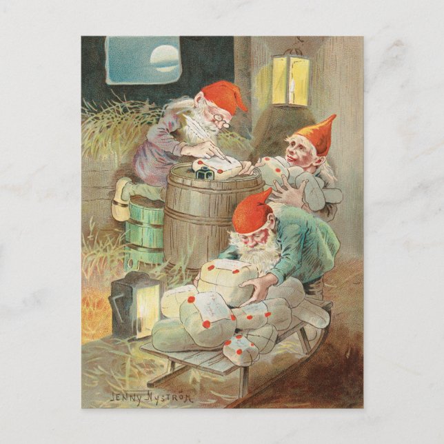 Carte Postale Motif de Noël par Jenny Nystrom (Devant)