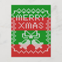 Motif de pull moche avec grelots Joyeux Noël laine