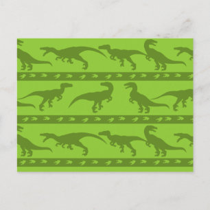 Carte Postale Motif de Raptor Vert