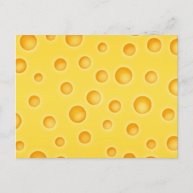 Carte Postale Motif de texture au fromage suisse (Devant)