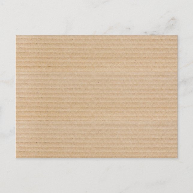 Carte Postale Motif de texture de boîte de carton amusant (Devant)
