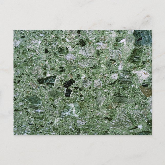 Carte Postale Motif de texture en marbre vert rétro (Devant)