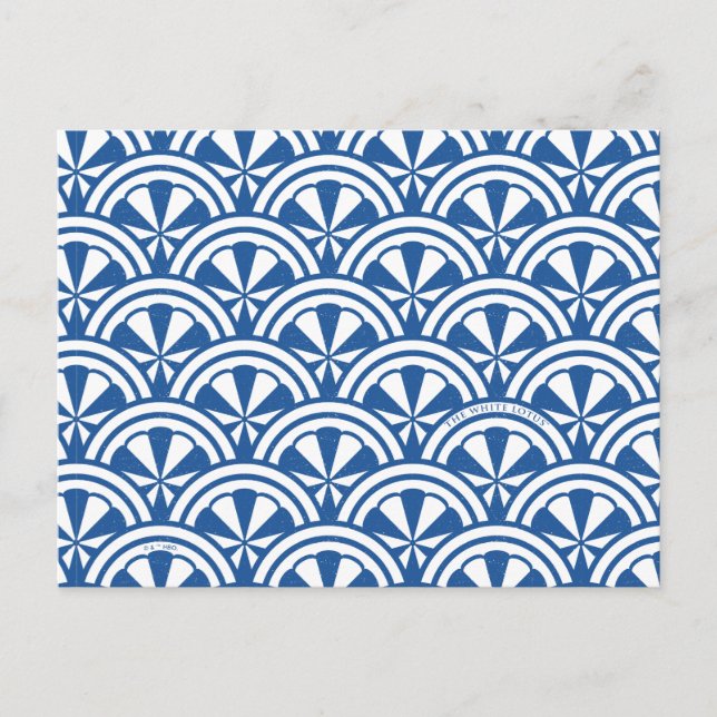 Carte Postale Motif de vagues côtières - The White Lotus (Devant)