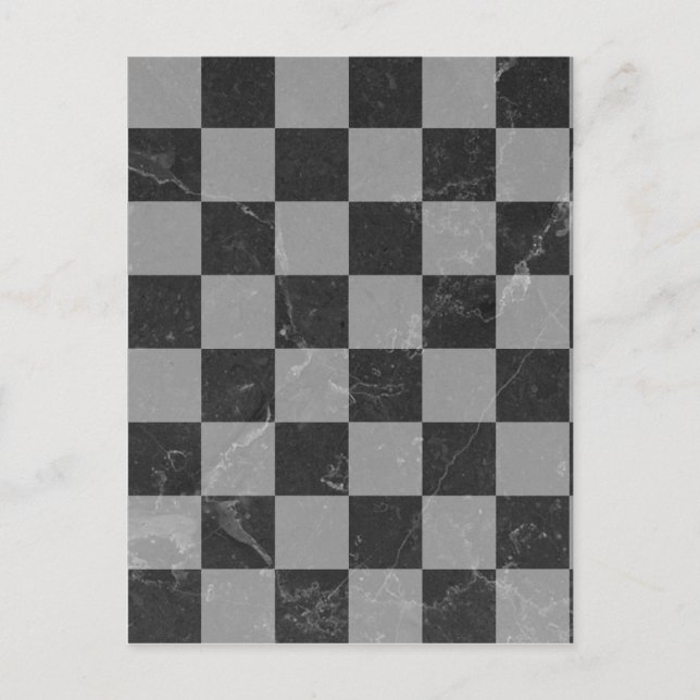 Carte Postale Motif d'échecs (Devant)