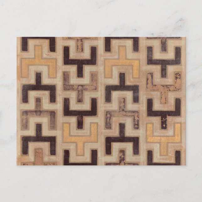 Carte Postale Motif décoratif africain en tissu boueux (Devant)