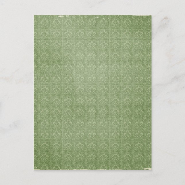 Carte Postale Motif dégradé vert (Devant)
