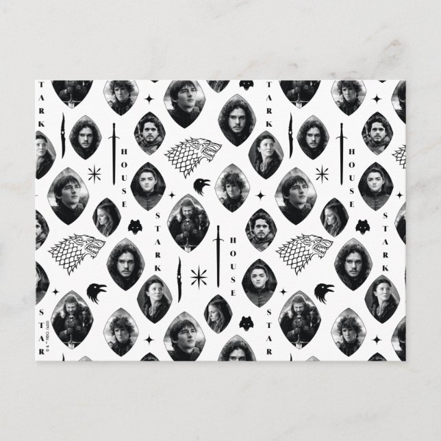 Carte Postale Motif des icônes et des portraits Stark House (Devant)
