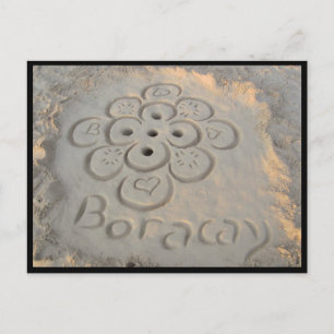 Carte Postale motif des sables de boracay