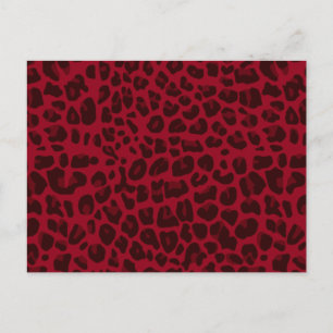 Carte Postale Motif empreinte de léopard de Bourgogne