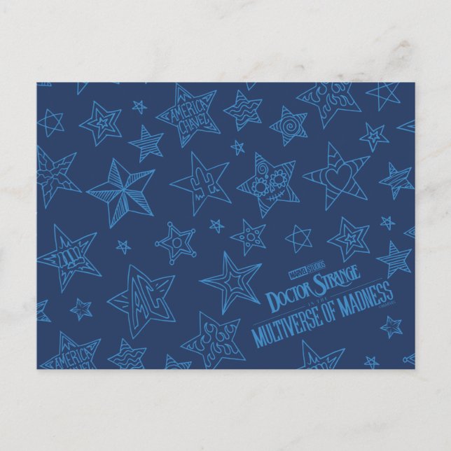 Carte Postale Motif étoile America Chavez (Devant)