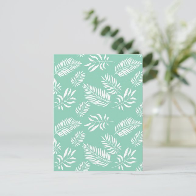 Carte Postale Motif feuille 14 (Debout devant)