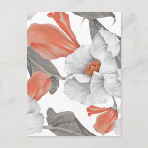 Carte Postale Motif floral vintage sans couture