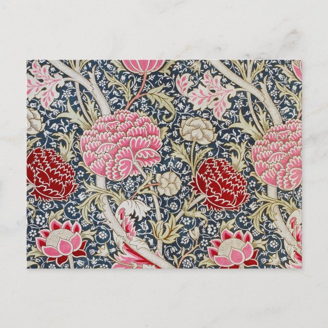 Carte Postale Motif floral vintage, William Morris (Devant)