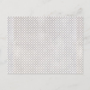 Carte Postale Motif géométrique beige islamique