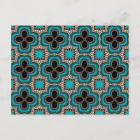 Motif géométrique de noir et de style marocain
